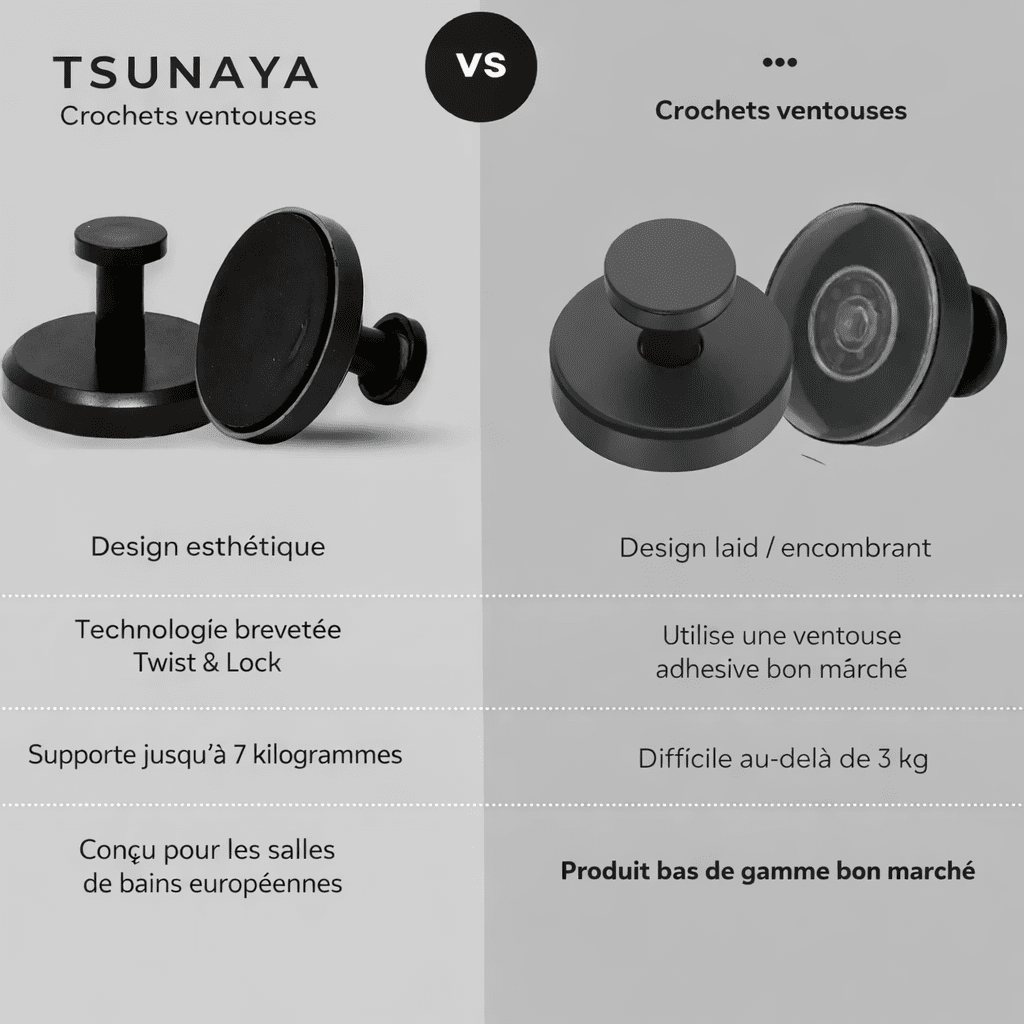 Crochets ventouse (4 pièces) - Tsunaya