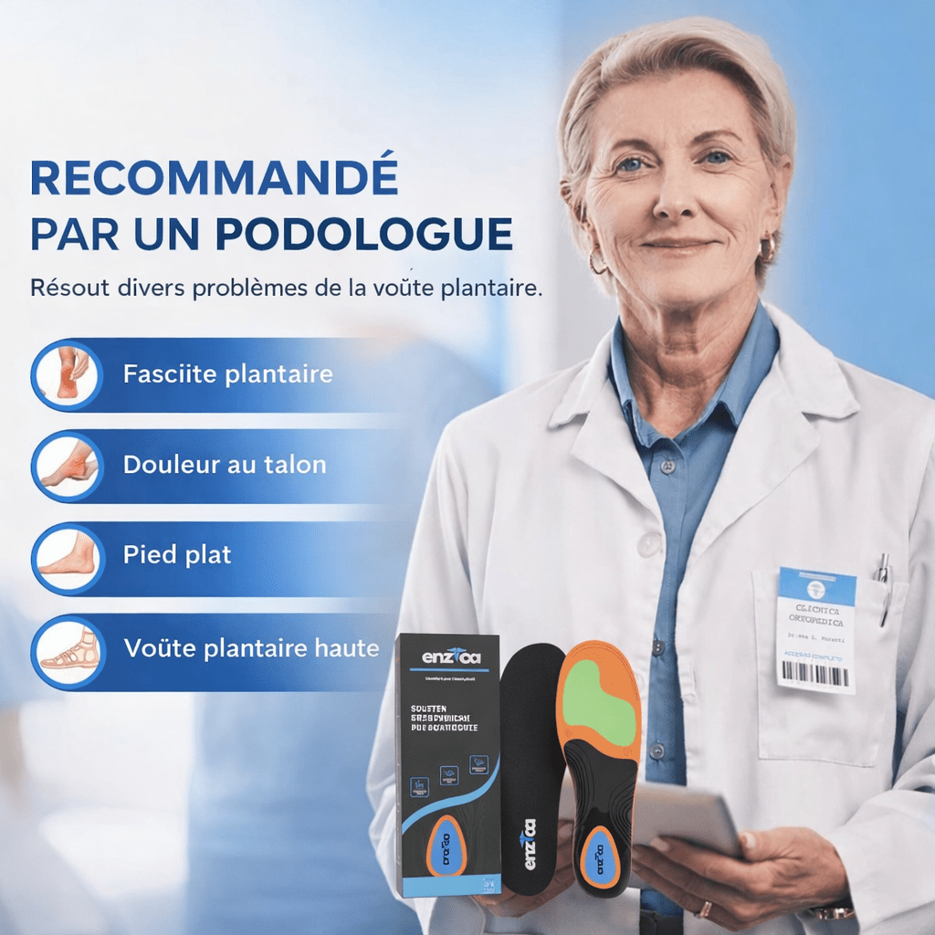 Enzica™ – Semelles orthopédiques professionnelles - Tsunaya