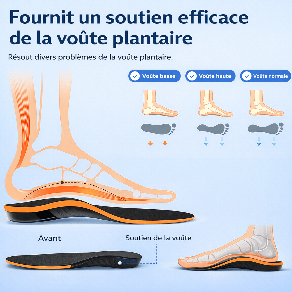 Enzica™ – Semelles orthopédiques professionnelles - Tsunaya