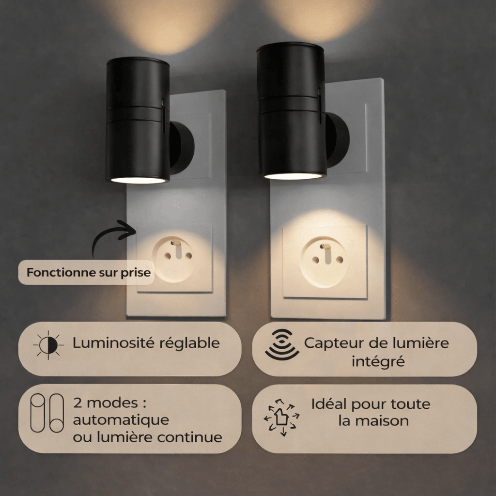 PLUGIFY™ One – Lampe murale d’ambiance - Tsunaya