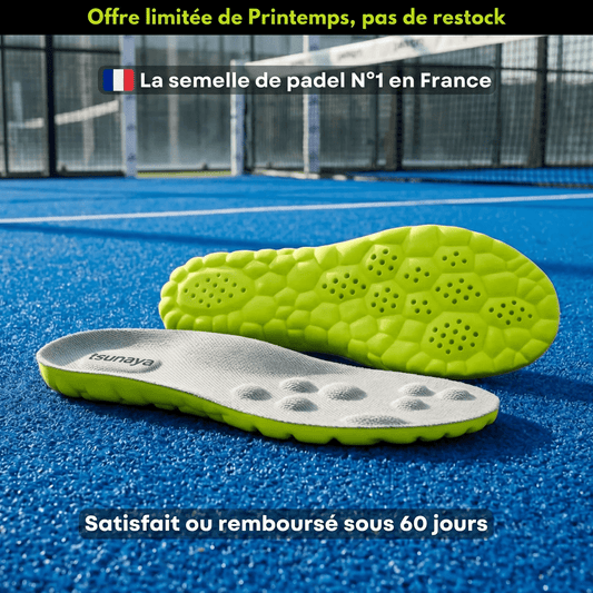 Semelles Padel – Jouez plus longtemps, sans douleur - Tsunaya