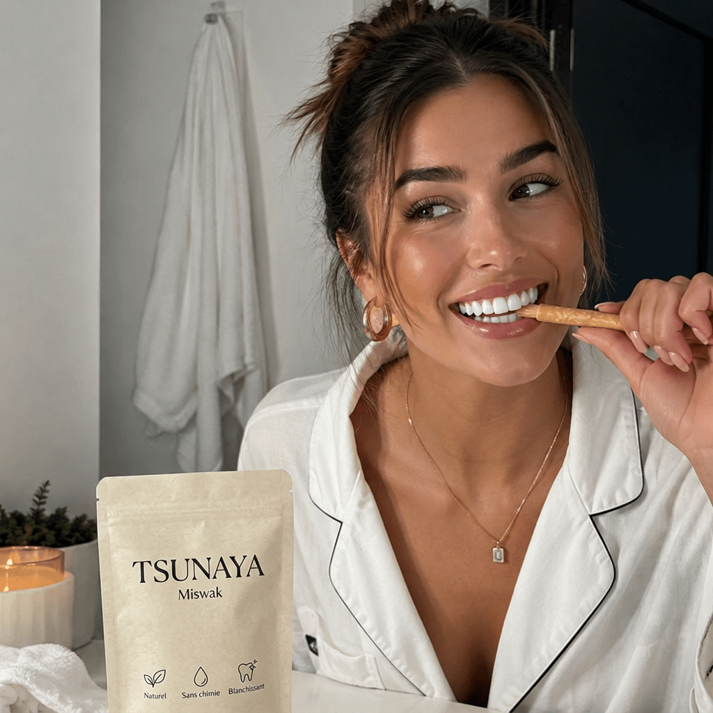 Stick Tsunaya Miswak | Des dents plus blanches, une haleine fraîche et des gencives en pleine santé - Tsunaya