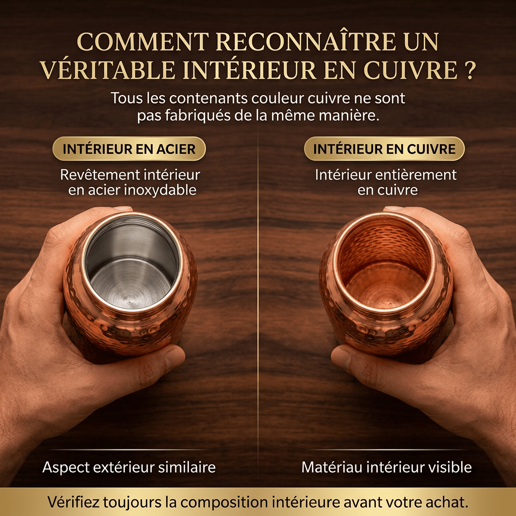 Tsunaya™ | Bouteille en cuivre pur conçue pour durer - Tsunaya