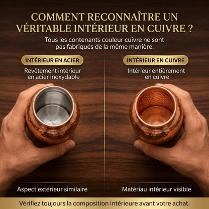 Tsunaya™ | Bouteille en cuivre pur conçue pour durer - Tsunaya