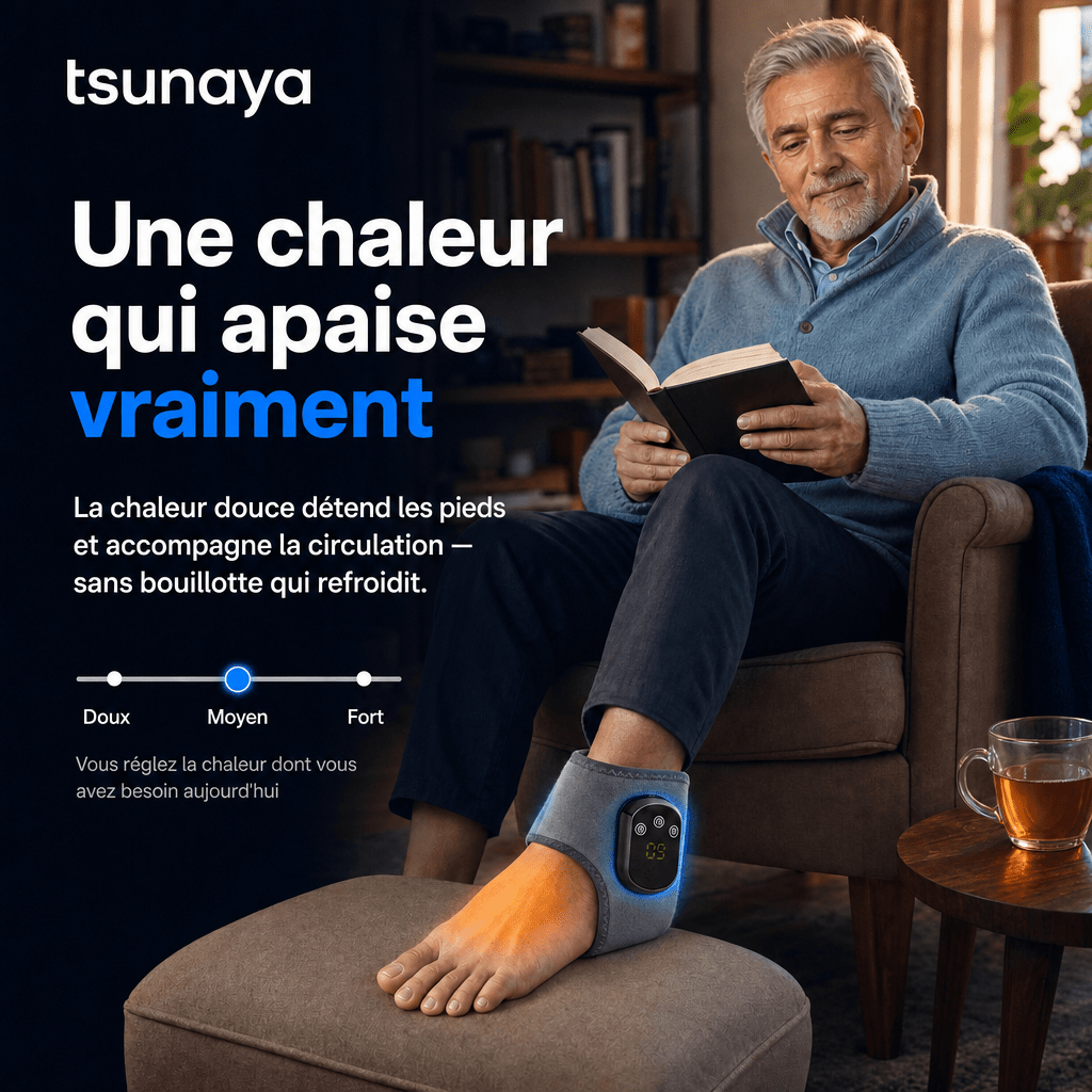 Tsunaya™ – Masseur de Pieds Chauffant 3-en-1 - Tsunaya