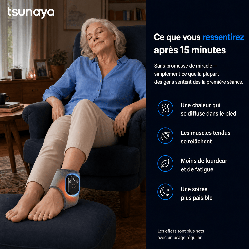 Tsunaya™ – Masseur de Pieds Chauffant 3-en-1 - Tsunaya