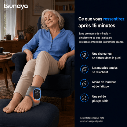 Tsunaya™ – Masseur de Pieds Chauffant 3-en-1 - Tsunaya