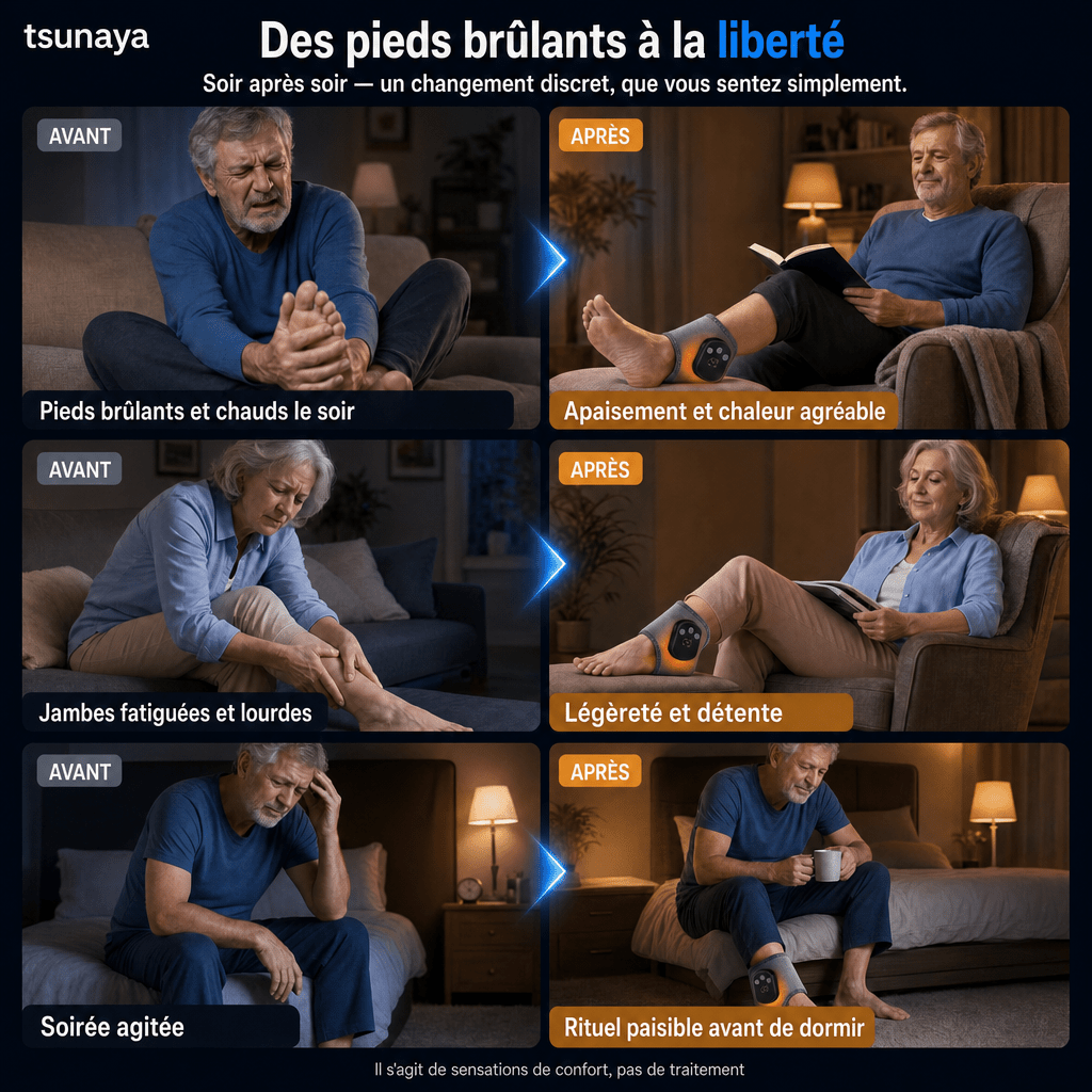 Tsunaya™ – Masseur de Pieds Chauffant 3-en-1 - Tsunaya