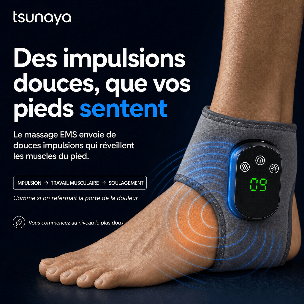 Tsunaya™ – Masseur de Pieds Chauffant 3-en-1 - Tsunaya