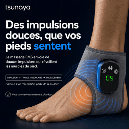 Tsunaya™ – Masseur de Pieds Chauffant 3-en-1 - Tsunaya