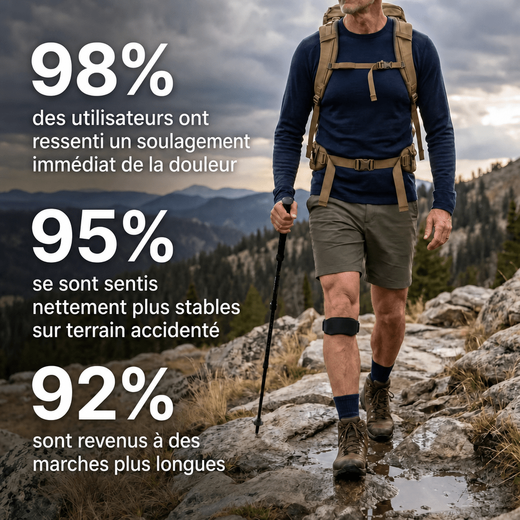 Tsunaya™ – Sangle Anti-Douleur Genou - Tsunaya