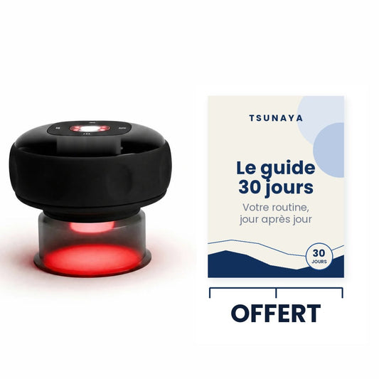 Ventouse massante électrique 4-en-1 — aspiration, chaleur & lumière rouge - Tsunaya