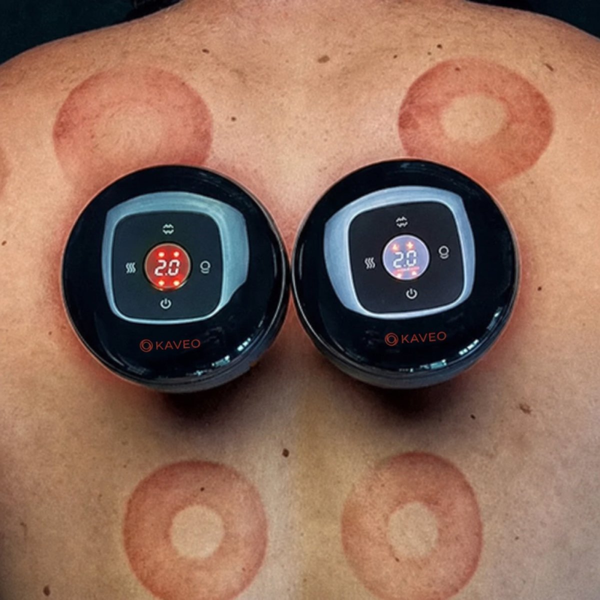 Ventouse massante électrique 4-en-1 — aspiration, chaleur & lumière rouge - Tsunaya